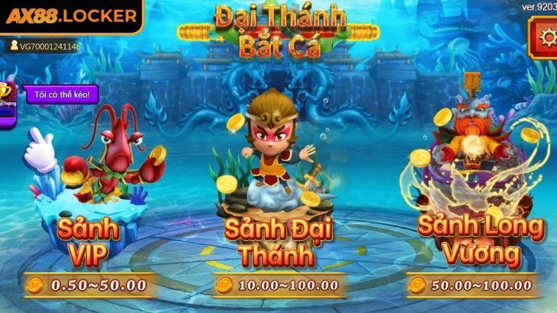 Bắt Cá Đại Thánh AX88 – Săn Thưởng Tây Du Huyền Thoại 2 Phòng cược và quy tắc tham gia