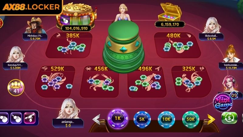 Bầu Cua AX88 - Siêu Phẩm Game Xanh Chín Đẳng Cấp 2025 2 Các loại cửa cược phổ biến trong bầu cua AX88