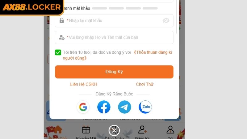Độ tuổi tham gia
