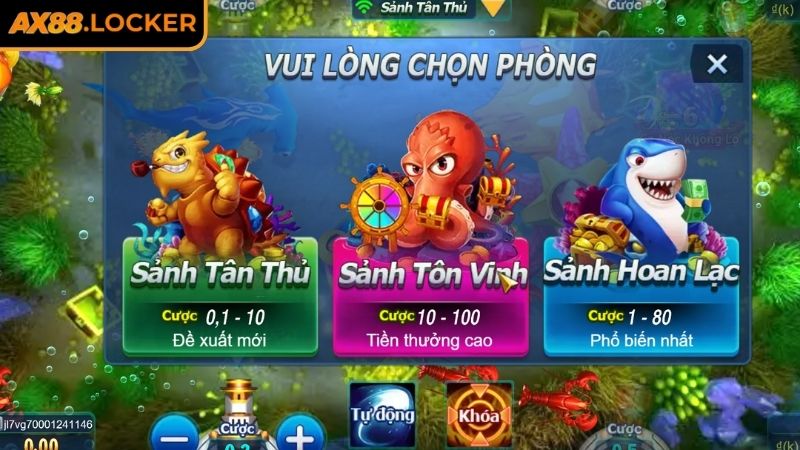 Đánh Cá Vui Vẻ AX88 – Siêu Phẩm Giải Trí Dễ Chơi Dễ Thắng 2 Thiết kế phòng chơi phù hợp với từng nhóm thành viên