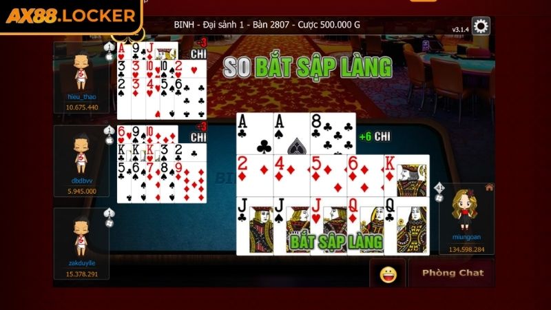 Các thế bài phổ biến